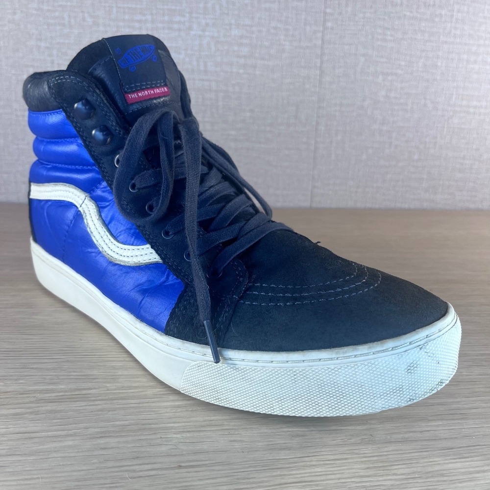Vans x The North Face Sk8-Hi MTE Blue Black Suede High Top Sneakers Mens Size 13